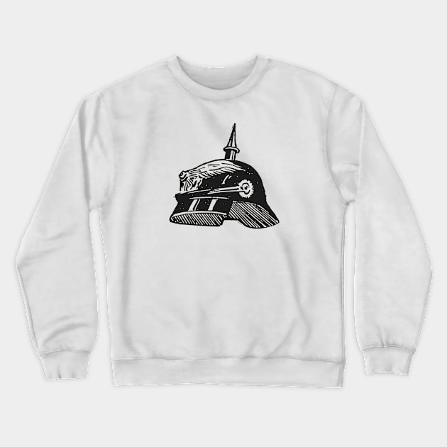 German Officers of The Guard Helmet Crewneck Sweatshirt by Distant War